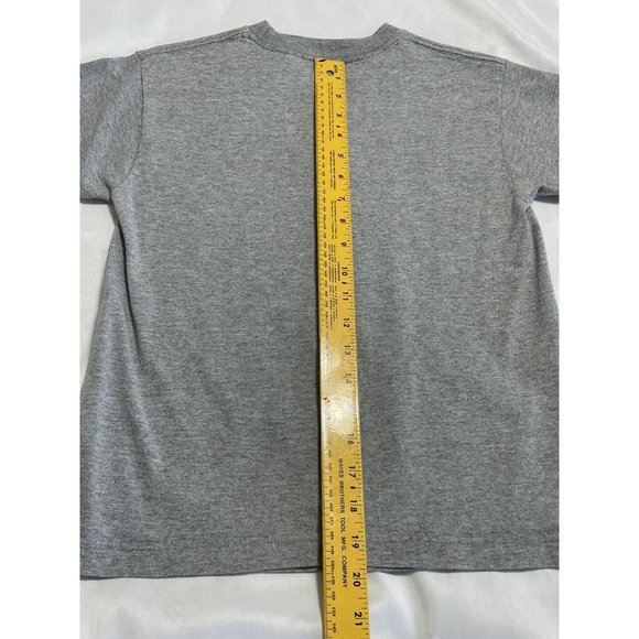 Boy's Gray Short Sleeve T-Shirt Sizes 6/7 -For Teacher No Homework School - Picture 6 of 6
